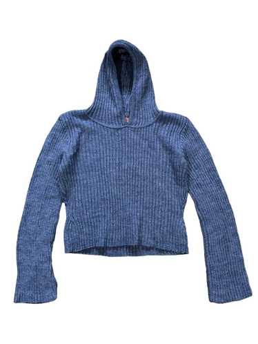 Rib-knit Sweater Hoodie