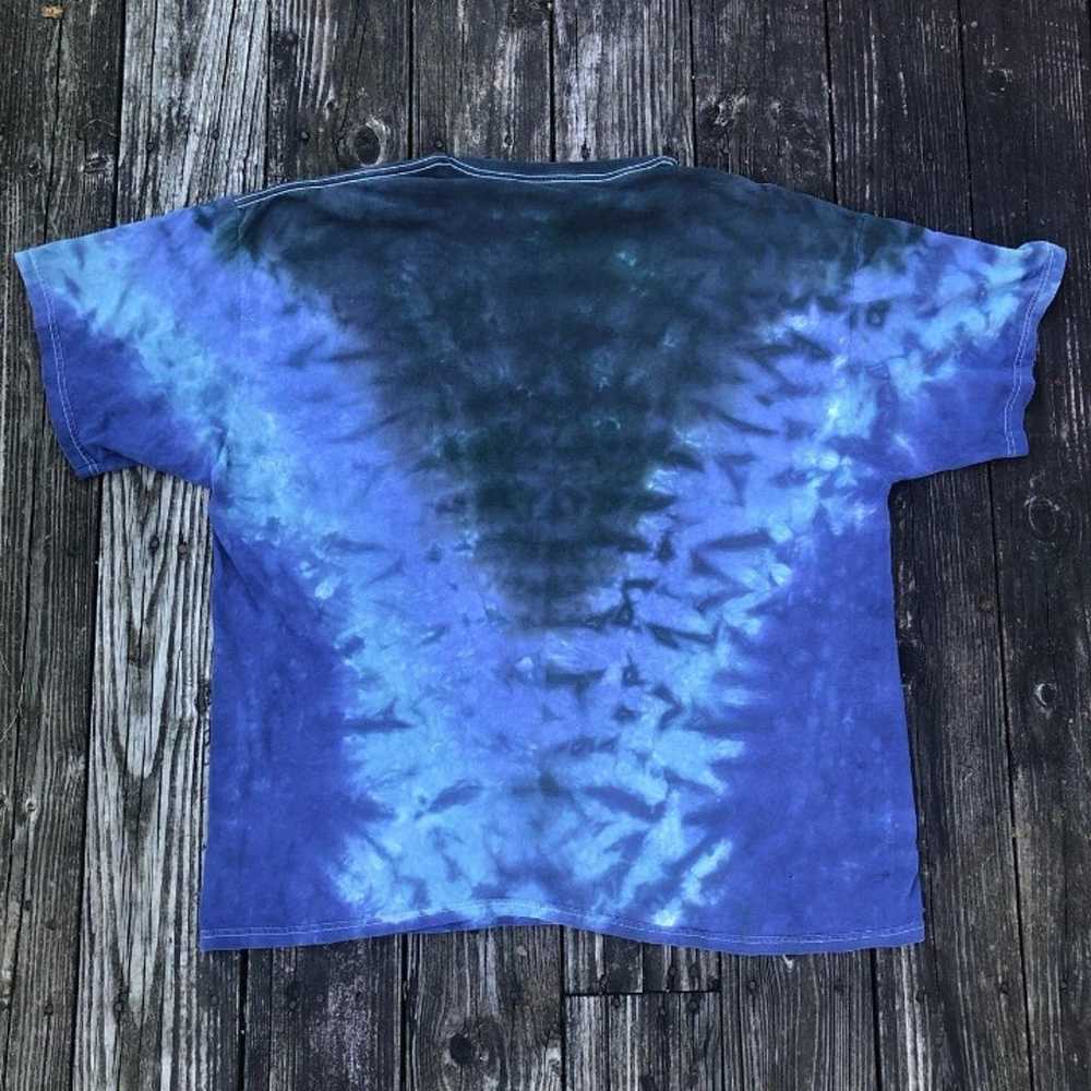 RARE Vintage Liquid Blue 80’s Purple Tie Die Pink… - image 3