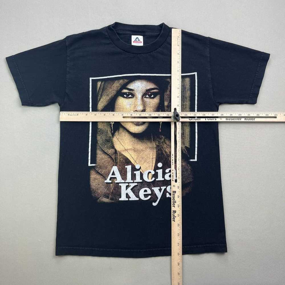 Vintage Alicia Keys T-Shirt Adult Small Black Dia… - image 6