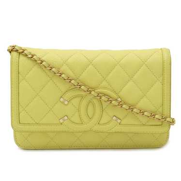 Chanel CHANEL CC Filigree Chain Wallet Shoulder B… - image 1