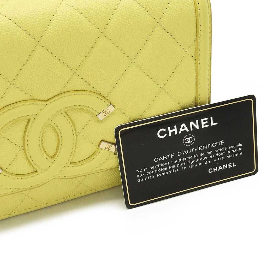Chanel CHANEL CC Filigree Chain Wallet Shoulder B… - image 9