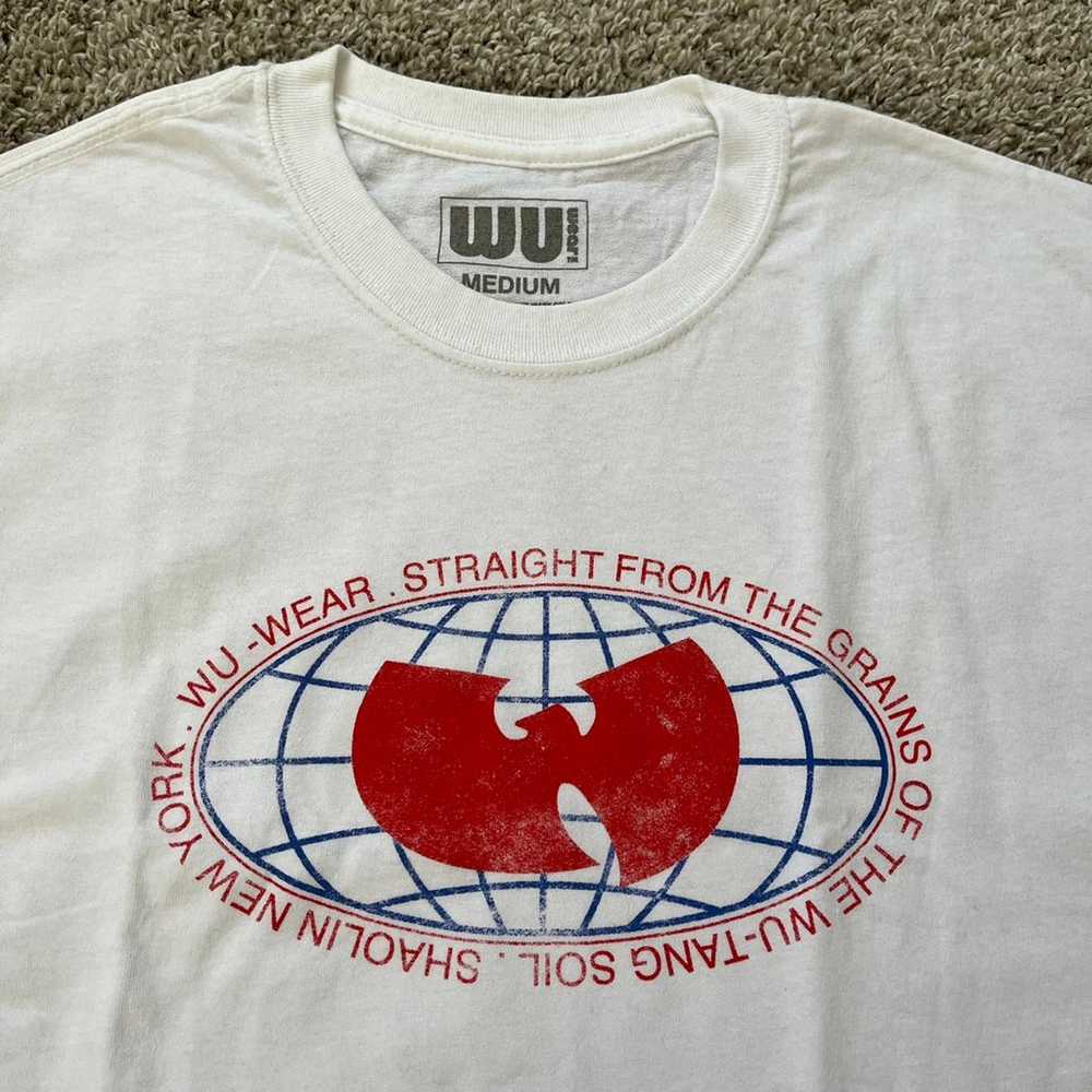 Wu-Wear Shirt Sise Medium Wu-Tang Globe Rza Gza - image 9