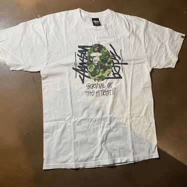 Bape x stussy tee - image 1