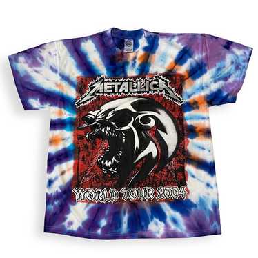 Rare Metallica World Tour 2004 Tie Dye Bootleg Pa… - image 1