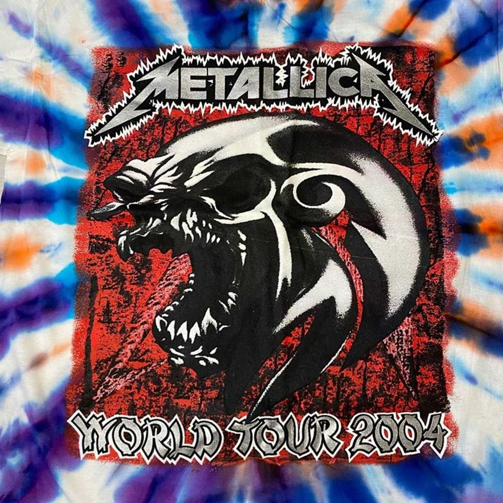 Rare Metallica World Tour 2004 Tie Dye Bootleg Pa… - image 3