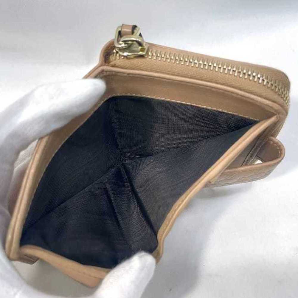 Gucci Gucci Folio Wallet Beige Gold Micro Shima 4… - image 8