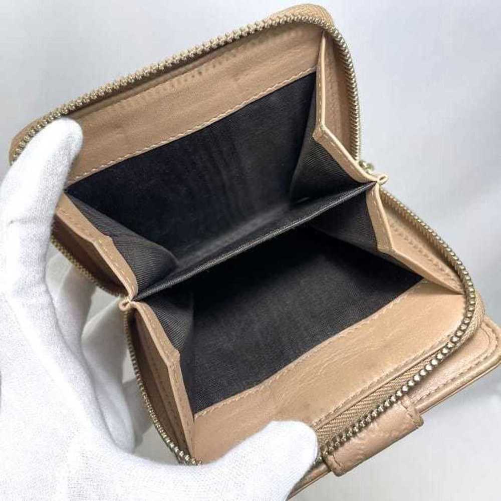 Gucci Gucci Folio Wallet Beige Gold Micro Shima 4… - image 9
