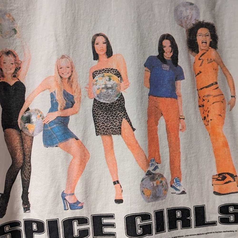 Vintage 1997 Spice Girls Tour Music Large White T… - image 2