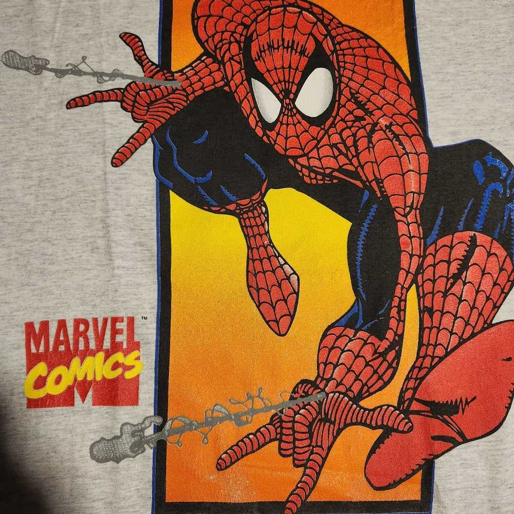 Vintage marvel spiderman tee - image 7