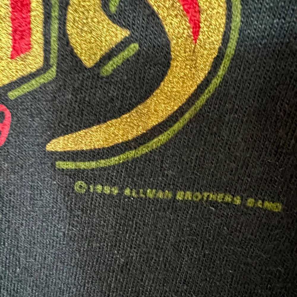 Vintage 80’s Allman Brothers Concert T Shirt - image 3
