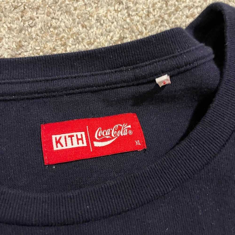 kith x coca cola t shirt navy XL - image 4