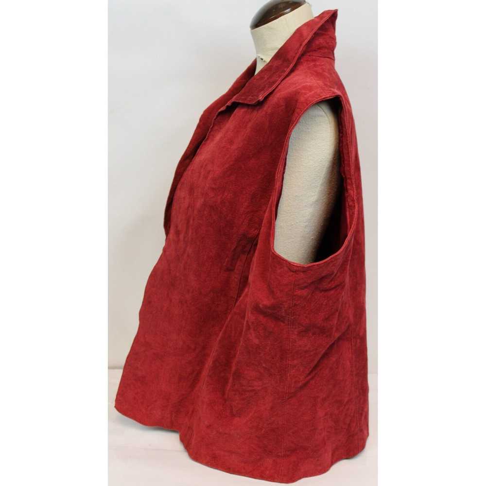 Coldwater Creek Coldwater Creek Red Suede Leather… - image 4