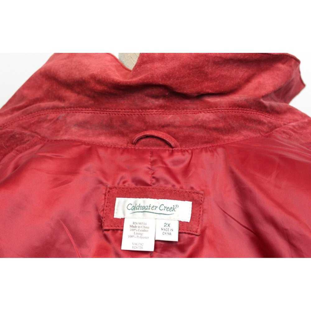 Coldwater Creek Coldwater Creek Red Suede Leather… - image 7