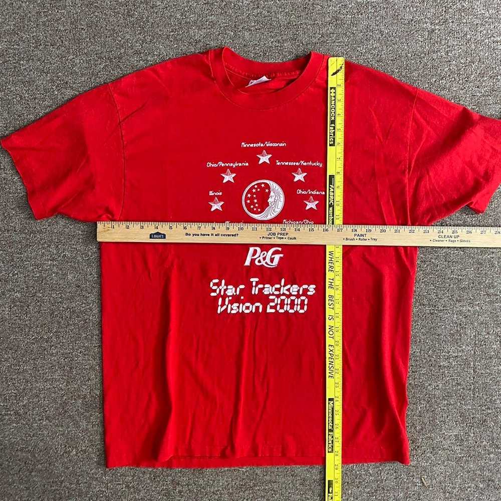 Hanes Vintage 2000s Star Tracker P&G T shirt Sing… - image 6