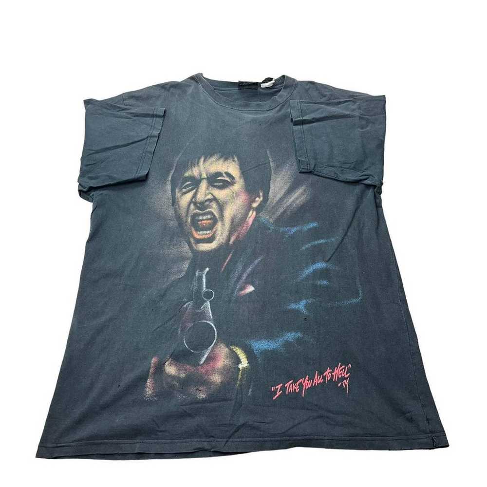 Vintage Scarface Tony “I Take You All To Hell” T … - image 2