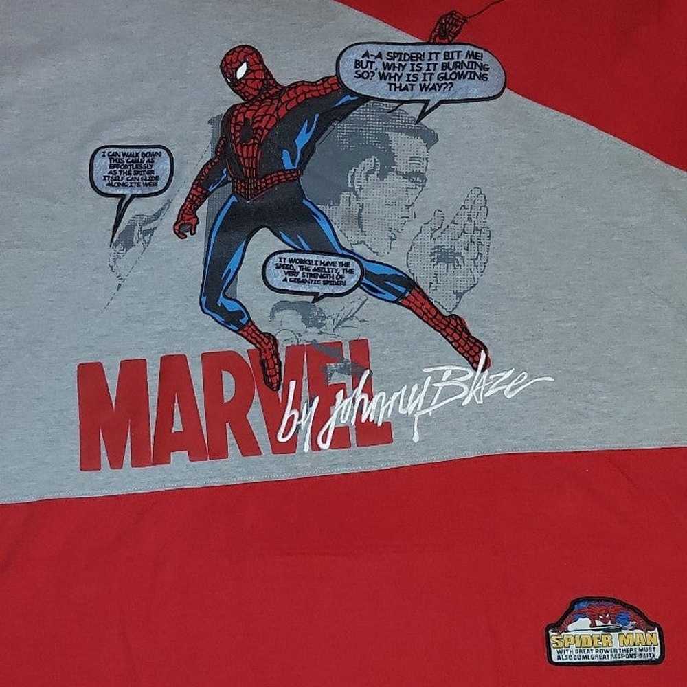 Vintage Johnny Blaze Marvel Collab Spider-Man S/S… - image 1