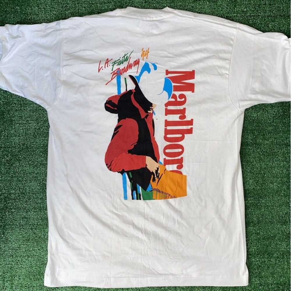 New Vintage Malboro L.A Fiesta Broadway 94 T-Shirt - image 1