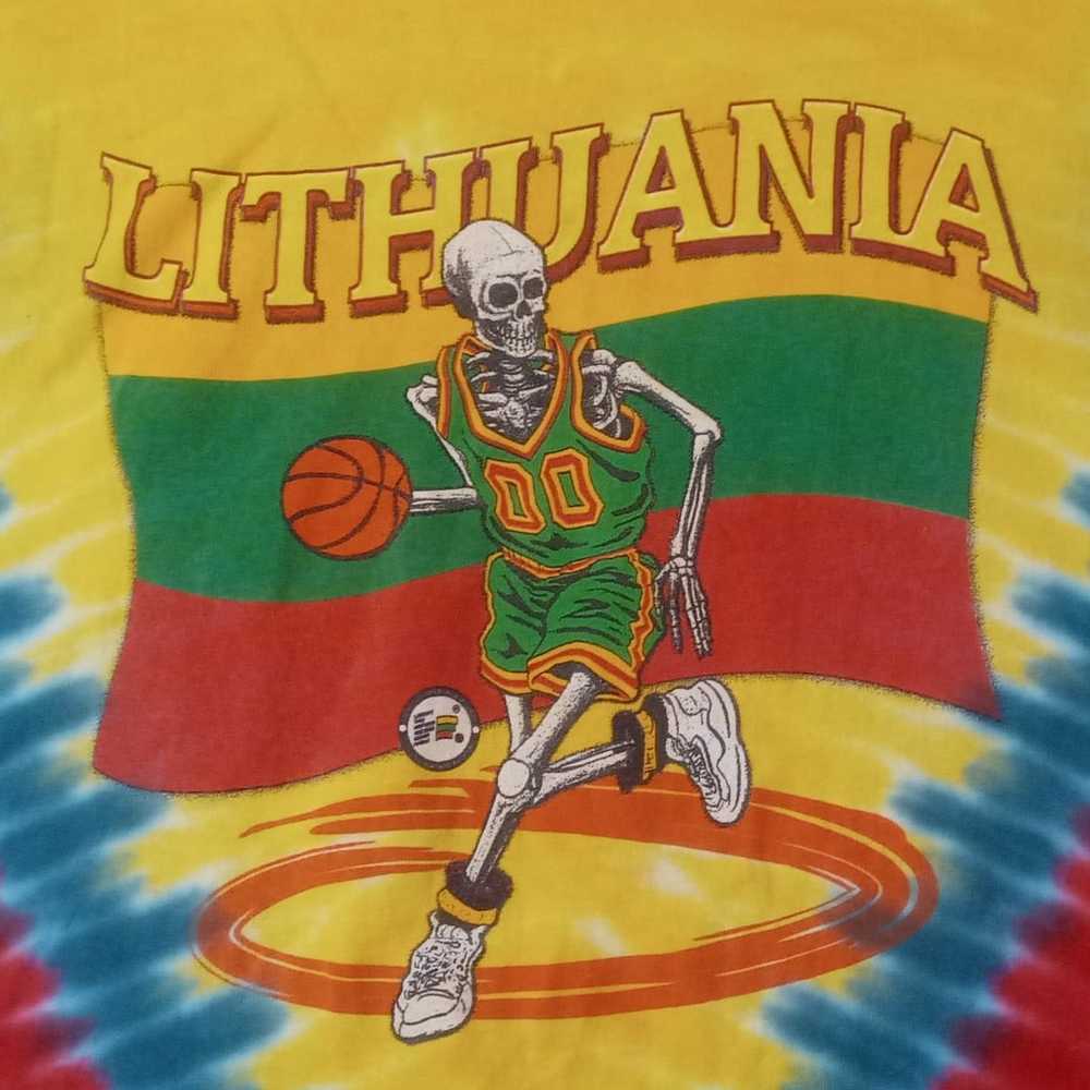 Lithuania Basketball Grateful Dead Tie D - image 2