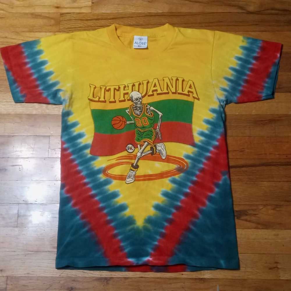 Lithuania Basketball Grateful Dead Tie D - image 3