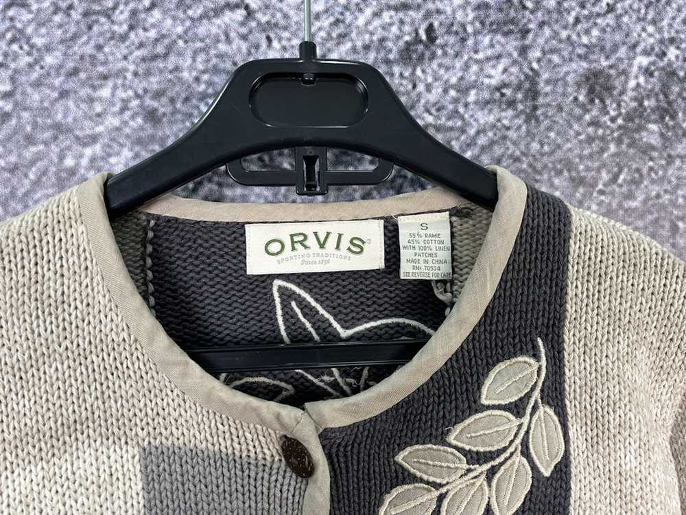 Orvis × Vintage Womens Orvis Cardigan Sweater Kni… - image 4