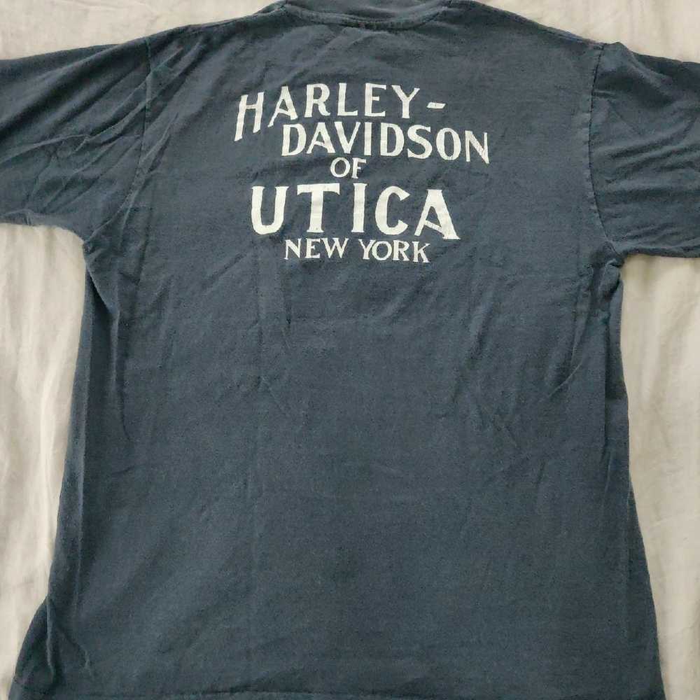 Single stitch vintage Harley Tshirt rare 3d emblem - image 6