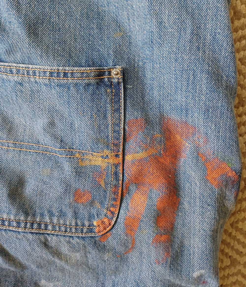 Other Artist Painted Overall Shorts - image 6