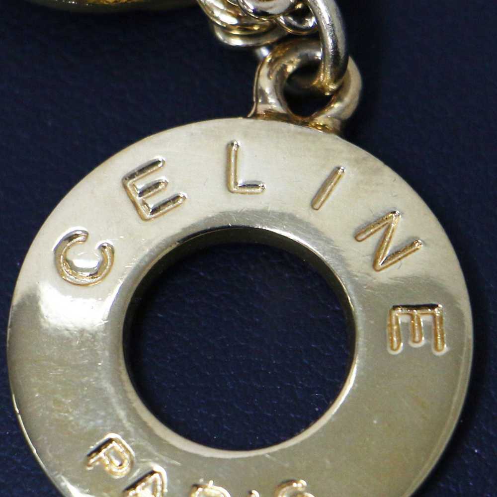 Celine CELINE Necklace Gold Circle Motif 3 Row Lo… - image 5