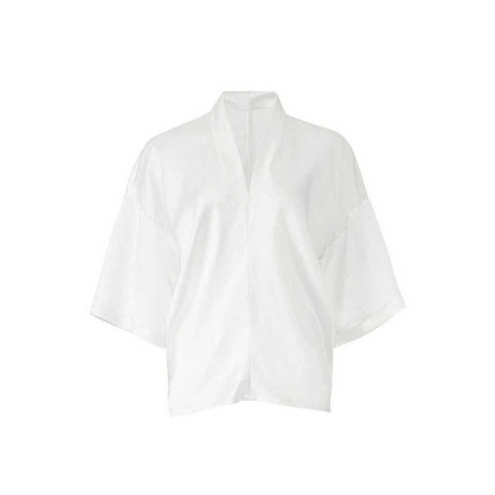 Derek Lam Derek Lam Satin Dolman Sleeves V Neck T… - image 11