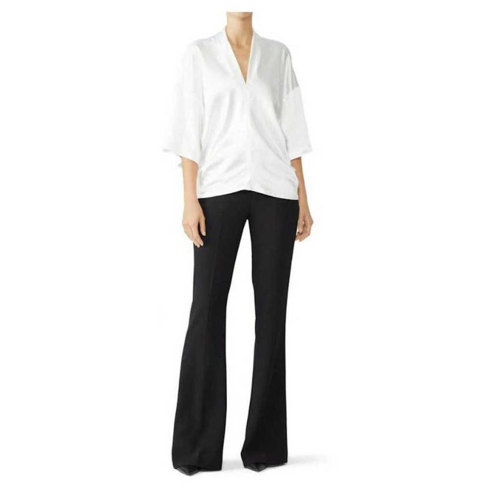 Derek Lam Derek Lam Satin Dolman Sleeves V Neck T… - image 12