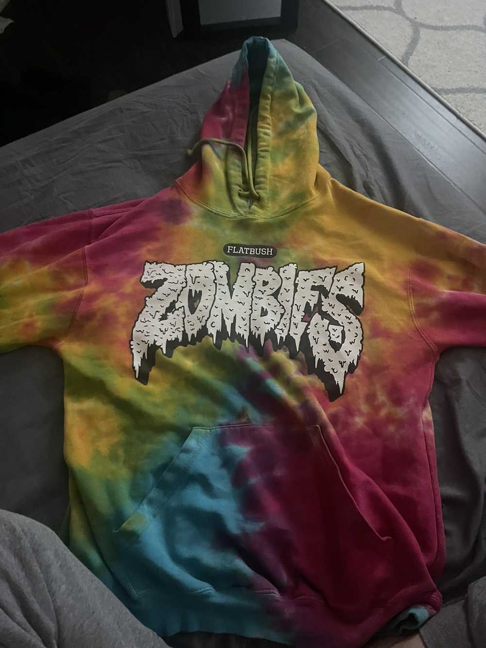 Flatbush zombies tie sales dye hoodie