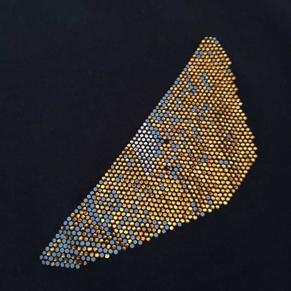 Fendi Black Swarovski Design T-shirt M - image 3