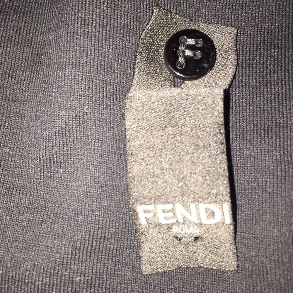 Fendi Black Swarovski Design T-shirt M - image 4