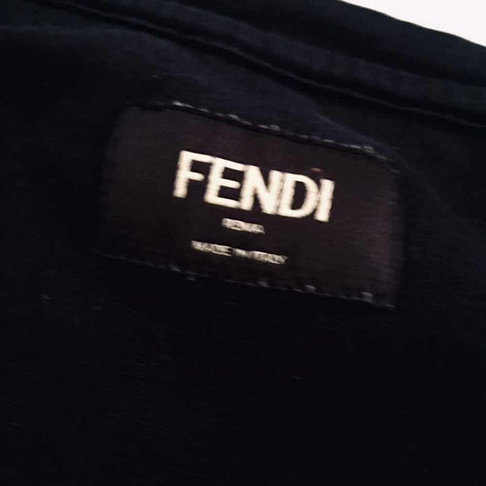 Fendi Black Swarovski Design T-shirt M - image 5