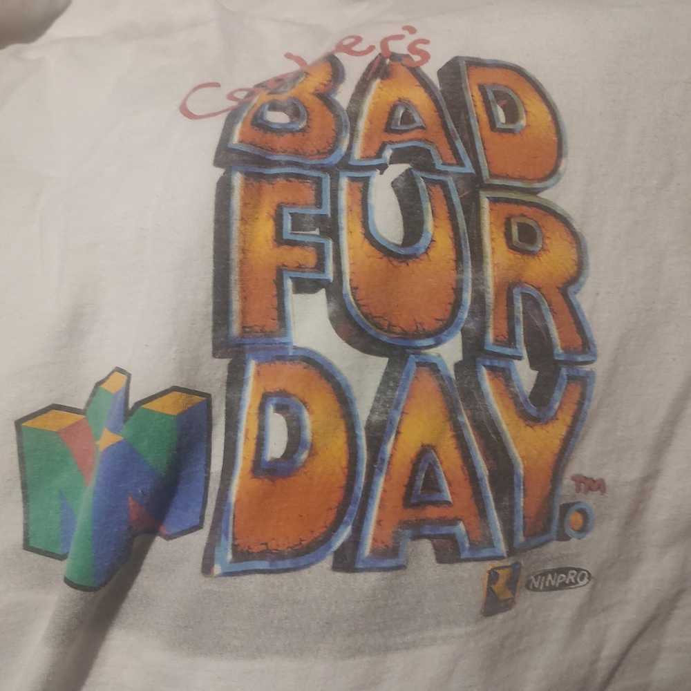 Promo Conker's bad fur day Nintendo 64 shirt larg… - image 1