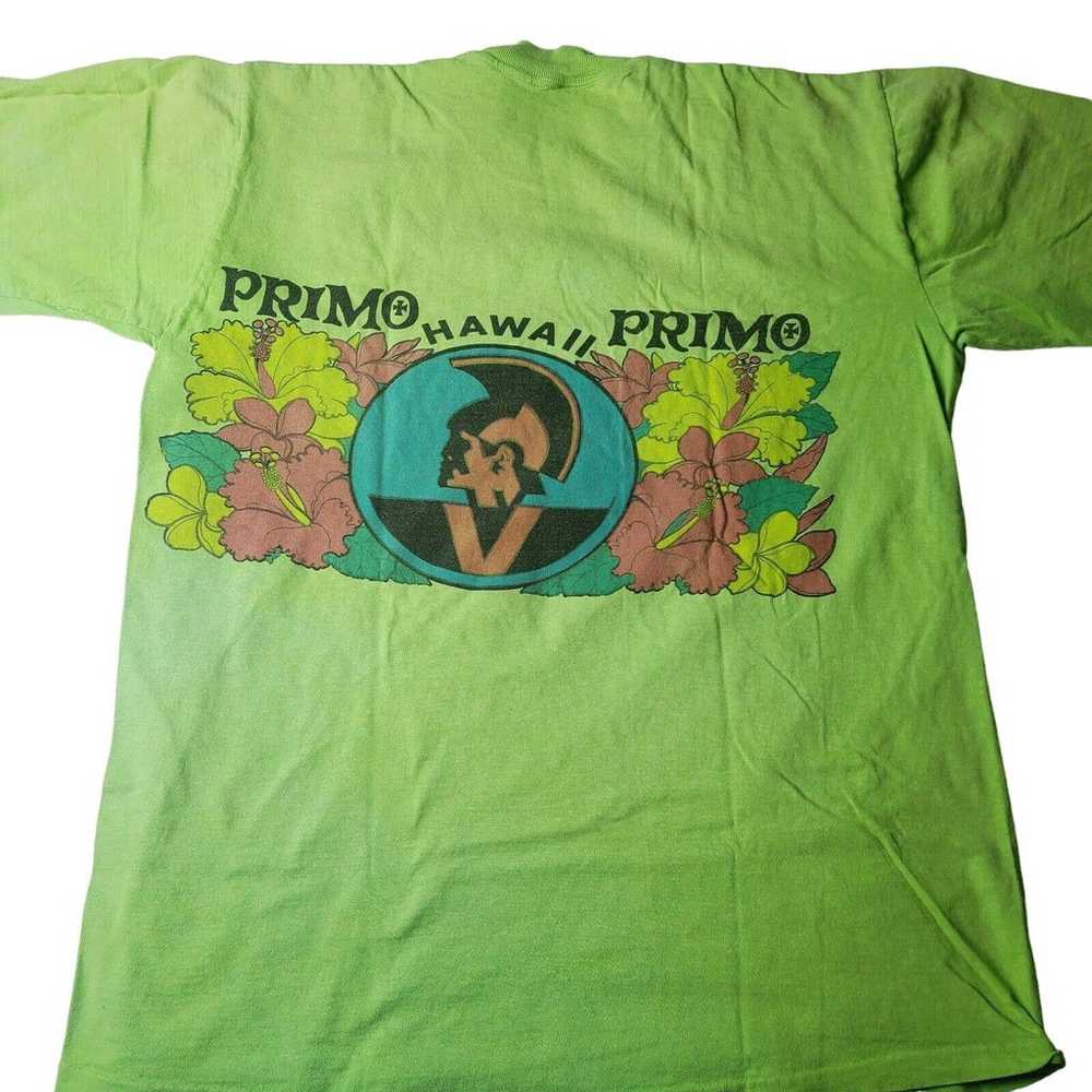 70'S Primo Beer Hawaii Vintage T Shirt Double Sid… - image 5