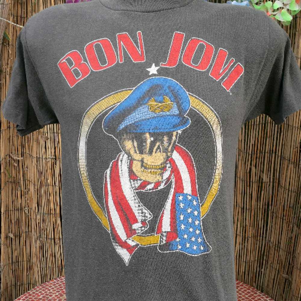 80's Vintage BON JOVI We Kicked Your A$$ T Shirt … - image 2
