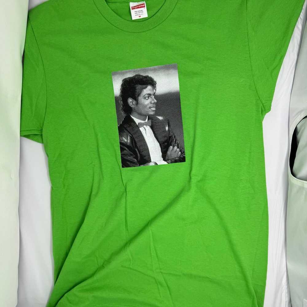 Supreme Michael Jackson Tee in Lime Green - image 2