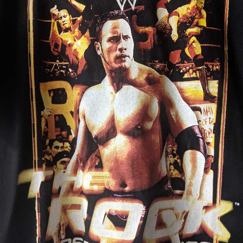 Vintage WWF The Rock Graphic Promo T-Shirt - image 4