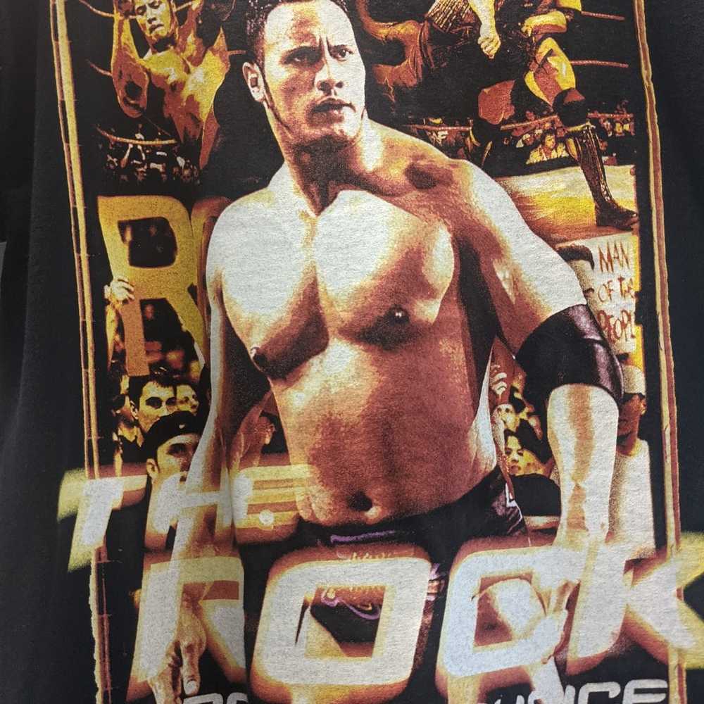 Vintage WWF The Rock Graphic Promo T-Shirt - image 7