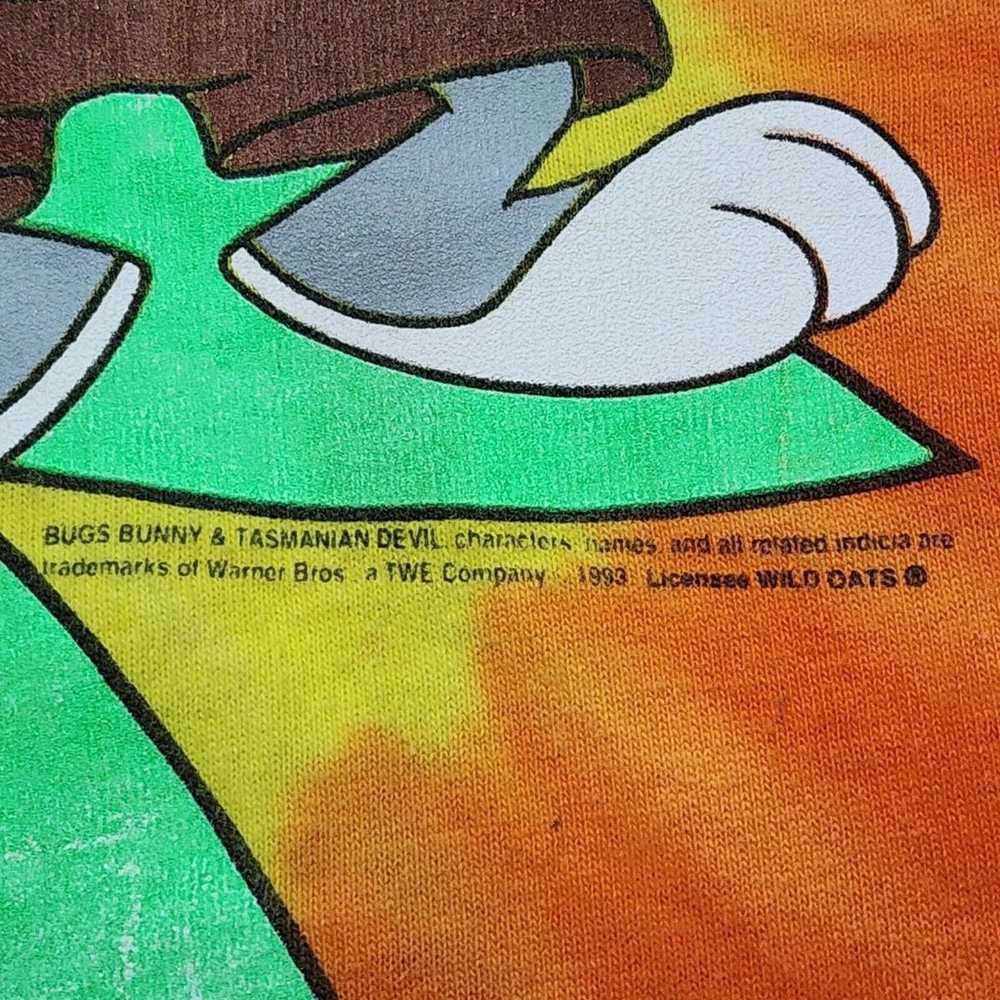Vintage Bugs Bunny Taz Tie Dye T-Shirt 1993 Size … - image 3