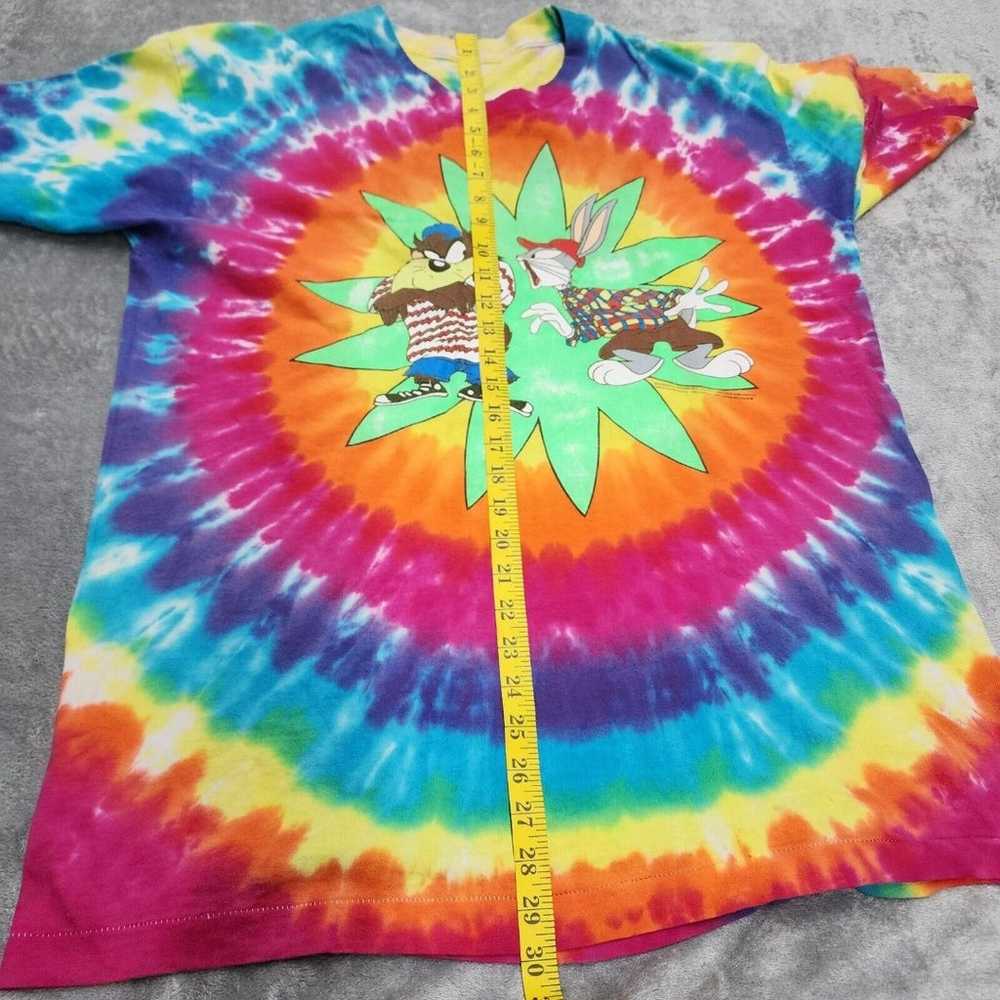 Vintage Bugs Bunny Taz Tie Dye T-Shirt 1993 Size … - image 9