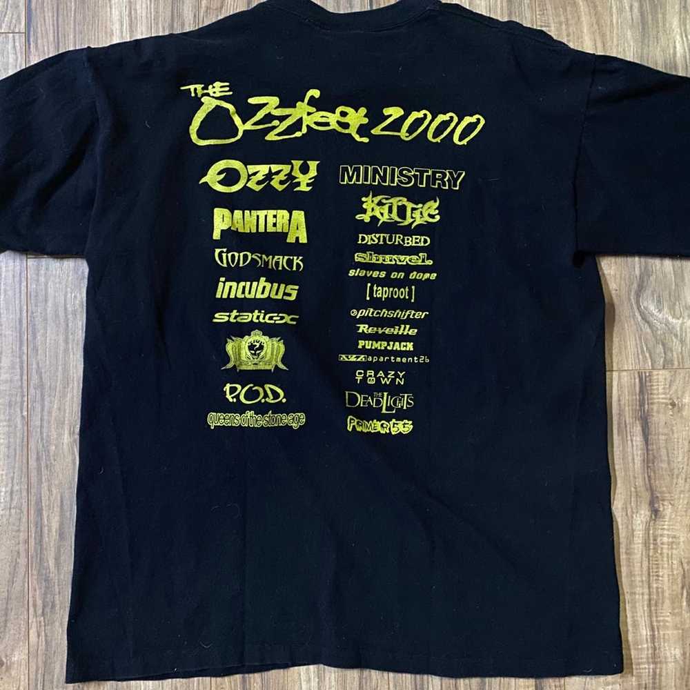 VIntage Ozzy Osbourne T Shirt Ozzfest 2000 Origin… - image 2
