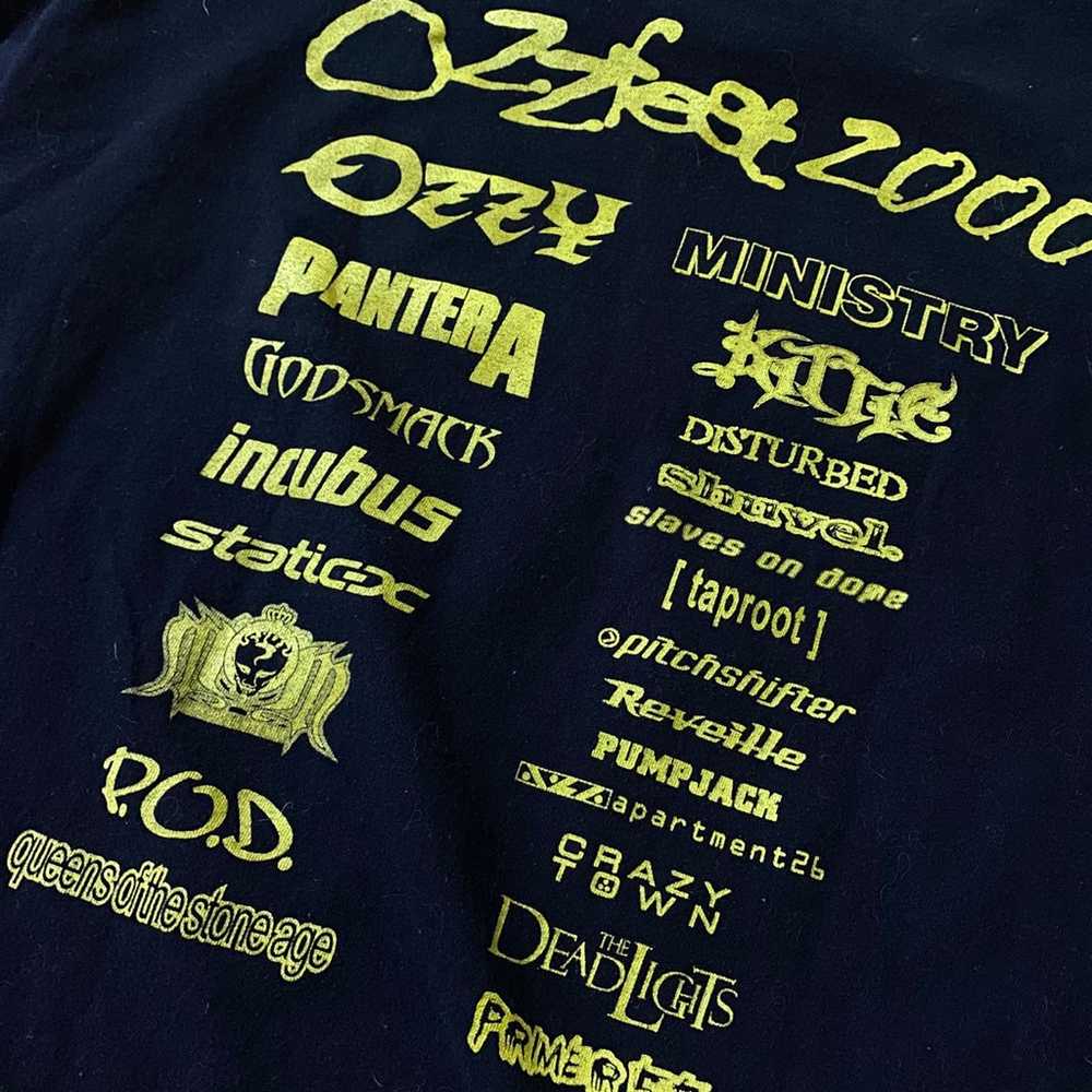 VIntage Ozzy Osbourne T Shirt Ozzfest 2000 Origin… - image 3