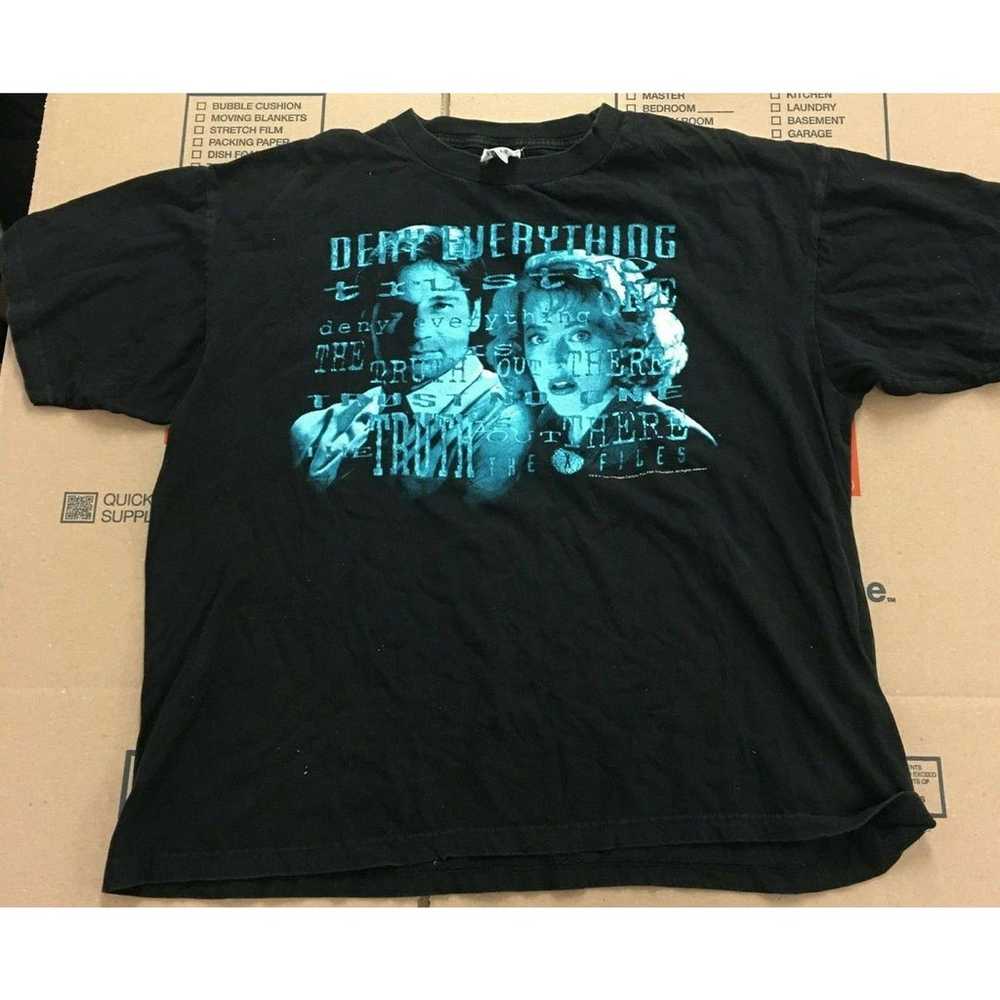 VTG 1995 X-Files T Shirt XL Champ Scully Mudler T… - image 1