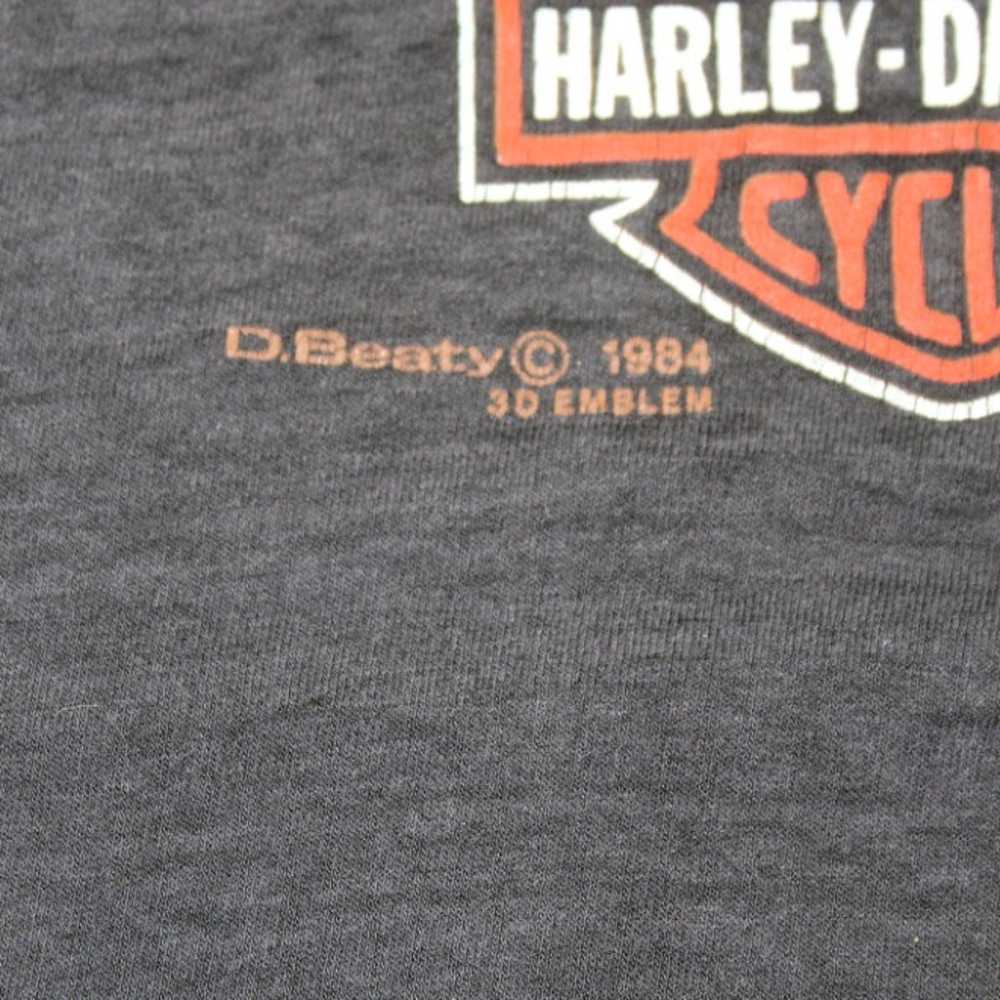 Vintage Harley Davidson 3D Emblem T-Shirt "I Ride… - image 2