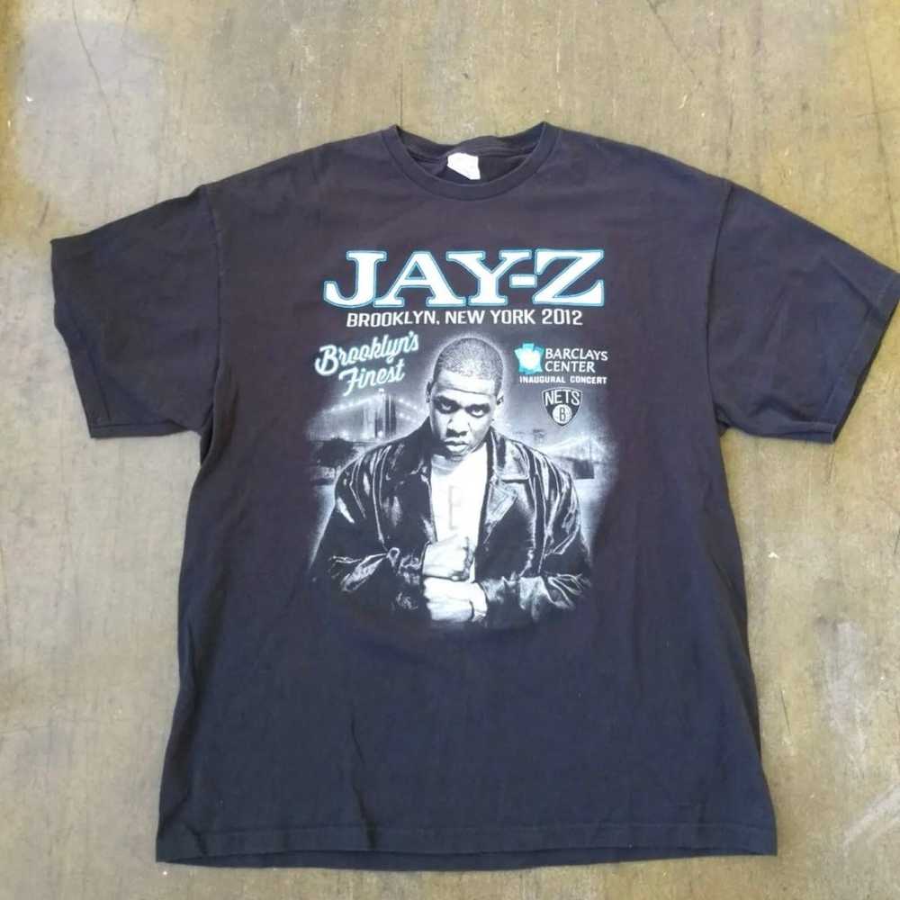 2012 Jay Z Rap  Concert Tour Barclays T Shirt Siz… - image 2