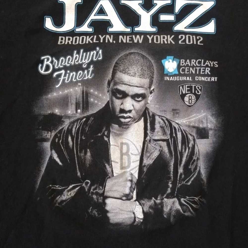 2012 Jay Z Rap  Concert Tour Barclays T Shirt Siz… - image 3