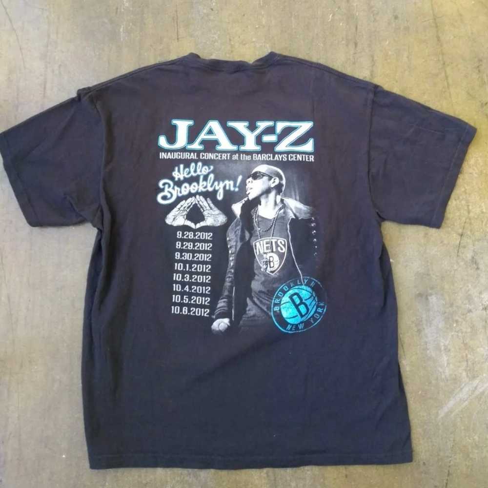2012 Jay Z Rap  Concert Tour Barclays T Shirt Siz… - image 4