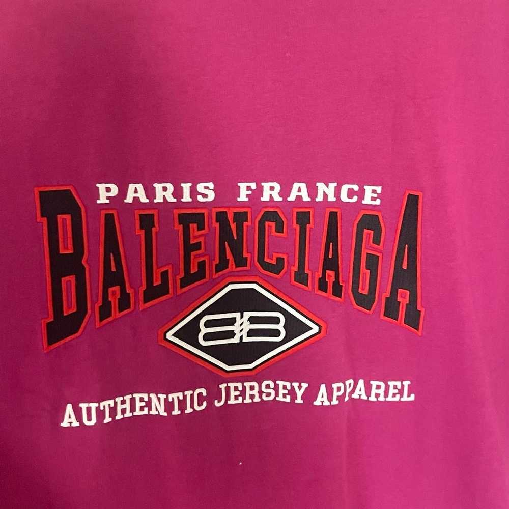 Balenciaga Pink Jersey Apparel Shirt unisex - image 2