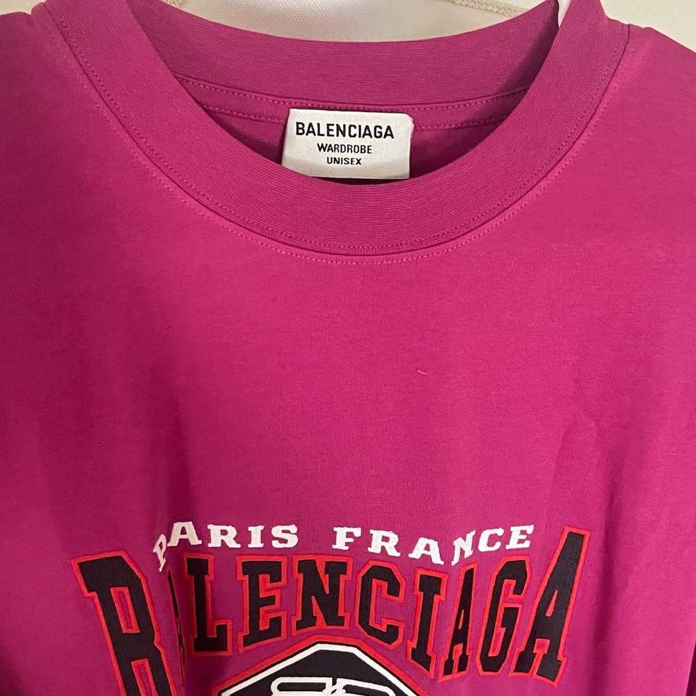 Balenciaga Pink Jersey Apparel Shirt unisex - image 3